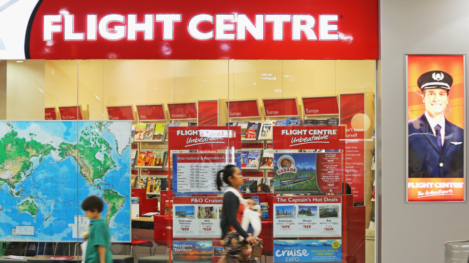 Flight Centre store front.