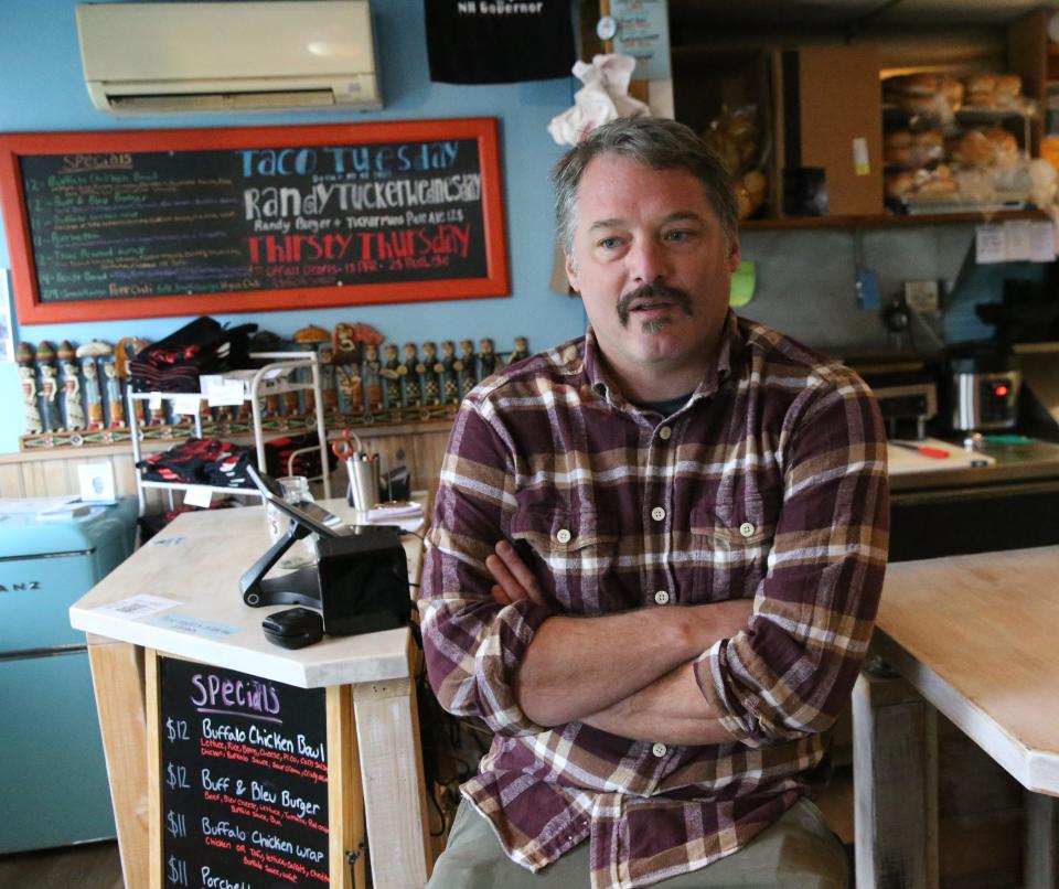 Jon Kiper, owner of Jonny Boston’s International restaurant in Newmarket, is a Democratic candidate for governor of New Hampshire.