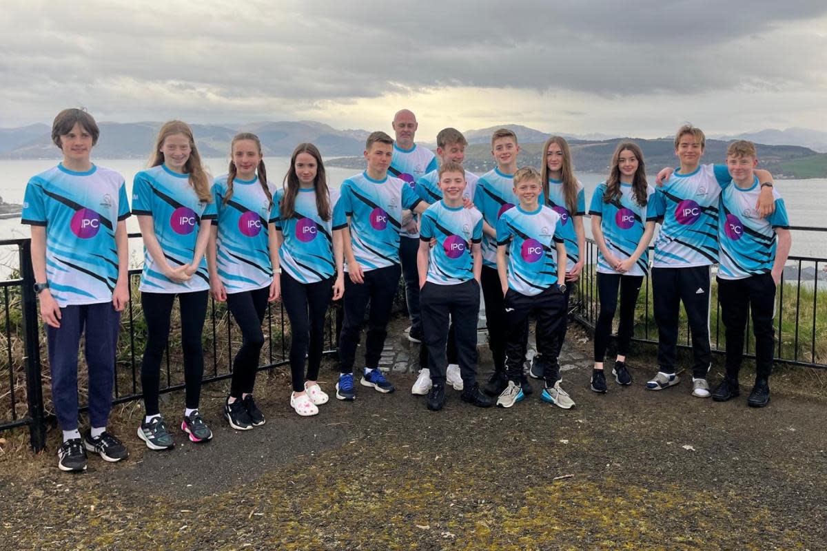 A total of 13 swimmers travelled to Aberdeen to take part in the competition <i>(Image: Inverclyde ASC)</i>