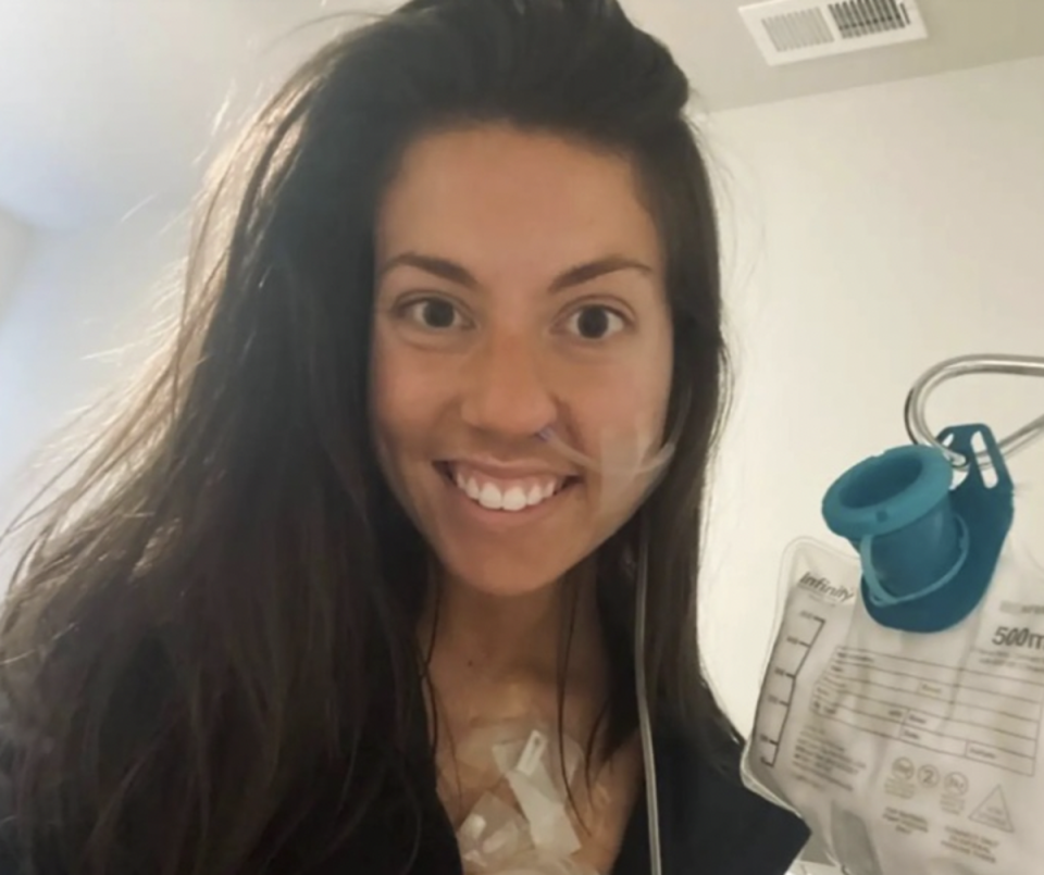 Maddie Russo, 19, was allegedly exposed as faking her cancer diagnosis after followers spotted she was using medical equipment incorrectly (GoFundme)