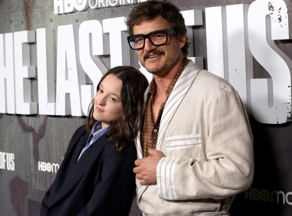 Bella Ramsey and Pedro Pascal attend the Los Angeles FYC event for HBO original series "The Last Of Us" at the Directors Guild Of America on April 28, 2023.<p>FilmMagic for HBO</p>