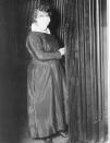 Female Elevator operator in New York City, NY, wearing a mask to protect against Spanish flu, New York, October 16, 1918. (Photo by PhotoQuest/Getty Images)