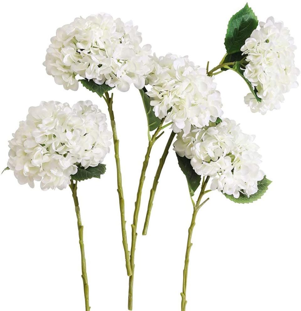 16) Hydrangea Silk Flowers