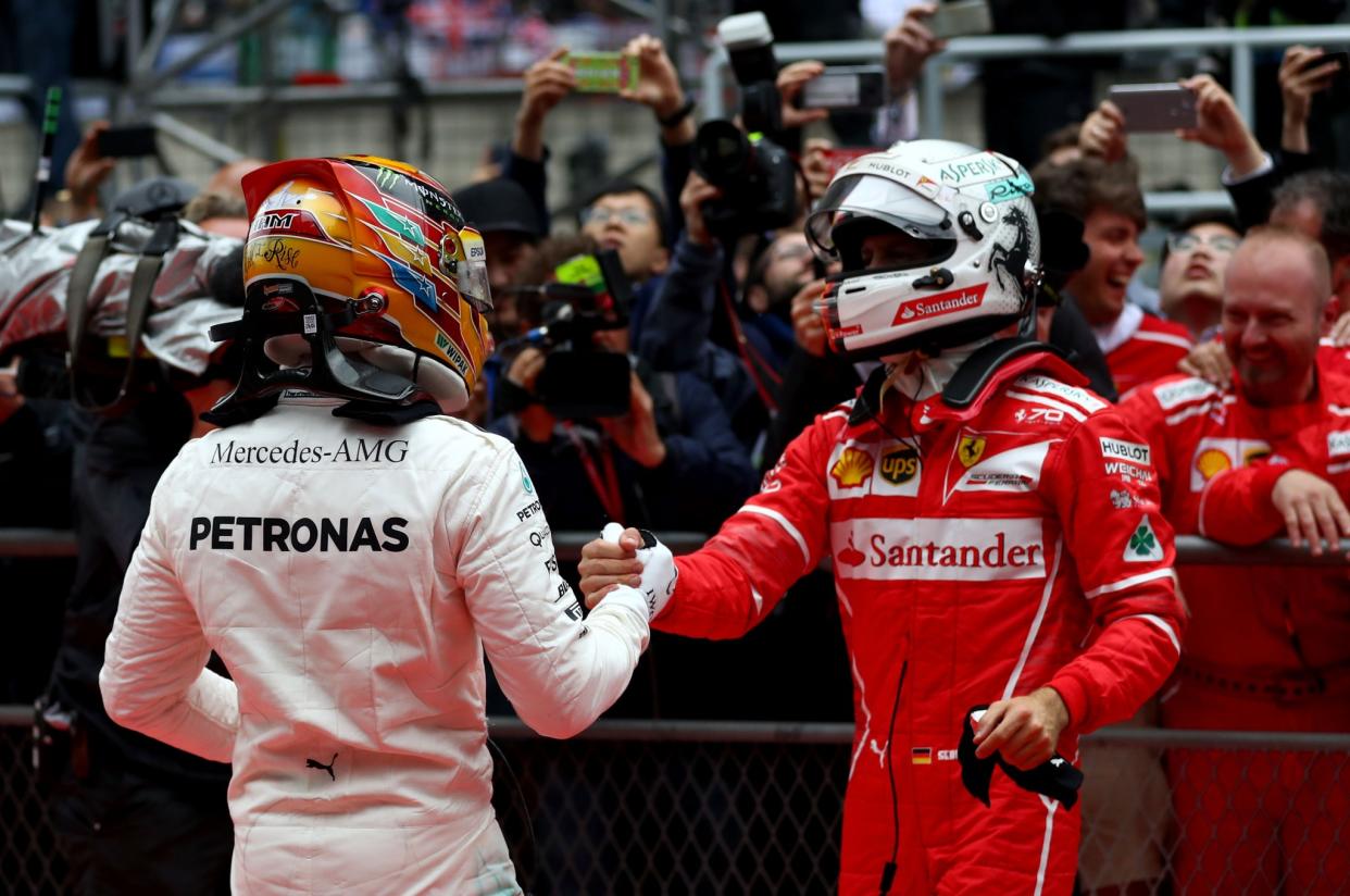 Lewis Hamilton and Sebastian Vettel were the top two in China.