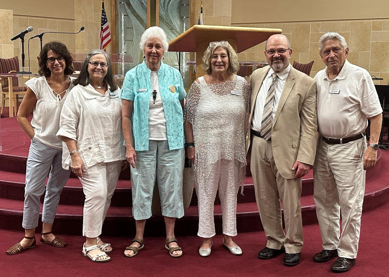 Temple Sinai's Kulanu committee includes Andrea Eiffert, Cindy Nash, Patty Schreiber, Holly Schirtzer, Chazzan Cliff Abramson and Bob Steiner. Kulanu: Synagogues in Action Against Antisemitism is an Anti-Defamation League initiative.