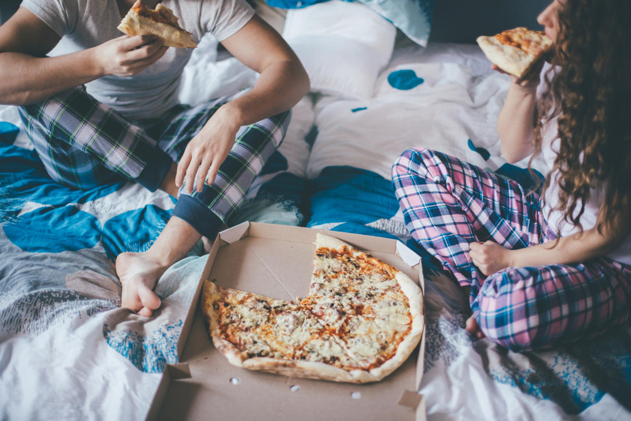 Eating takeaways in bed can attract pests. (Getty Images)