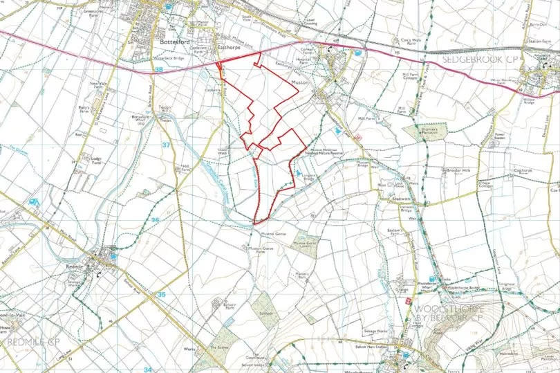 The proposed location of the rejected Belvoir solar farm