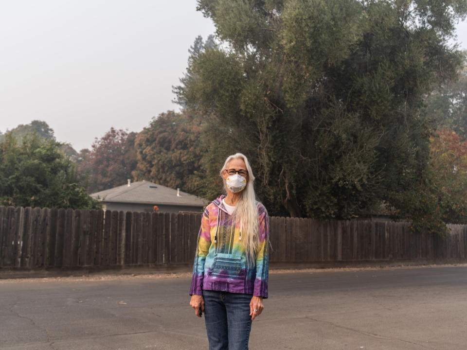 Susan Butler, a Chico resident and churchgoer at East Ave, has come to volunteer at the shelter. (Photo: Cayce Clifford for HuffPost)