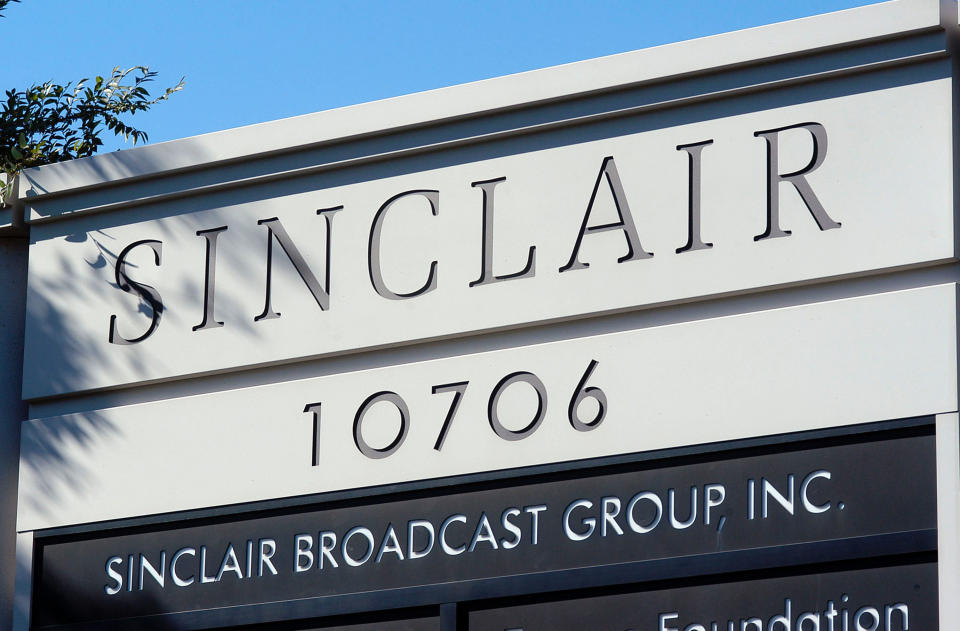 Sinclair's bid to buy Tribune is facing criticism from the left and right.&nbsp; (Photo: William Thomas Cain via Getty Images)