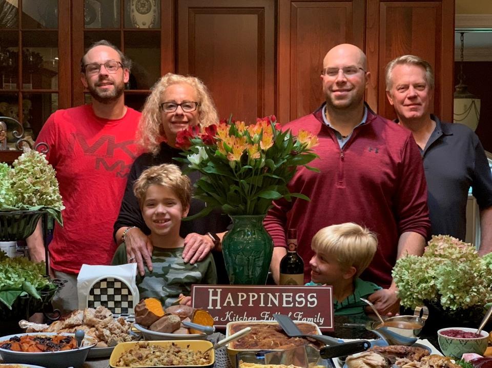 Hillsdale resident Beryl Tobin poses with her family in a holiday photo.