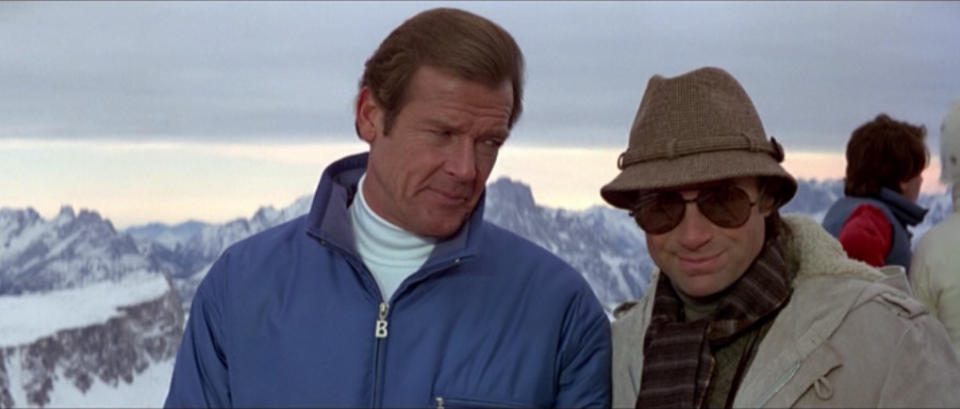 Roger Moore and John Moreno (MGM/Eon Productions)