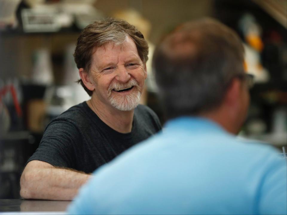 An image of ack Phillips, owner of Masterpiece Cakeshop in Lakewood, Colorado (AP)