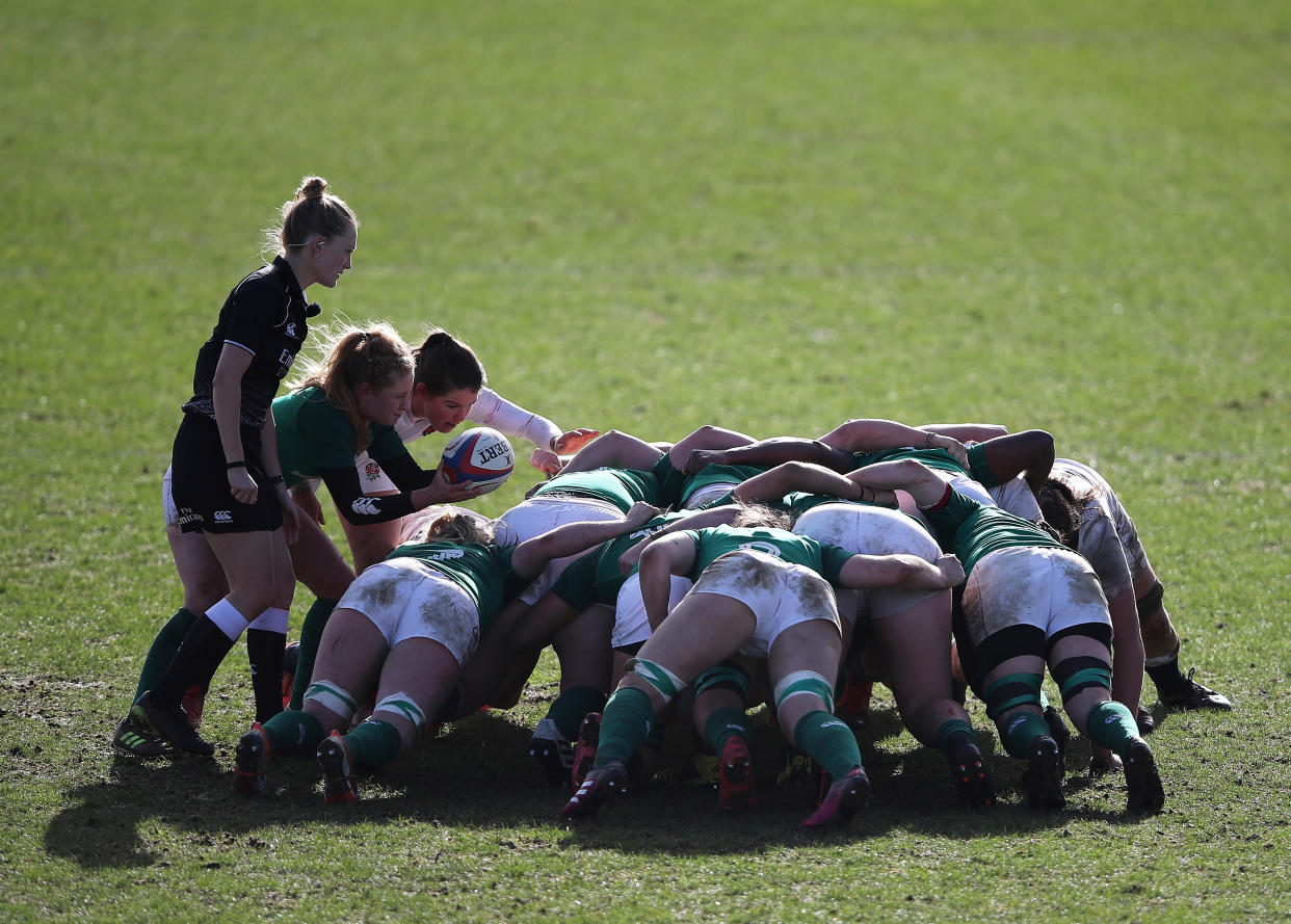 Ireland kicked off their 2021 Women's Six Nations campaign with a 45-0 victory over so-far winless Wales © Action Images via Reuters