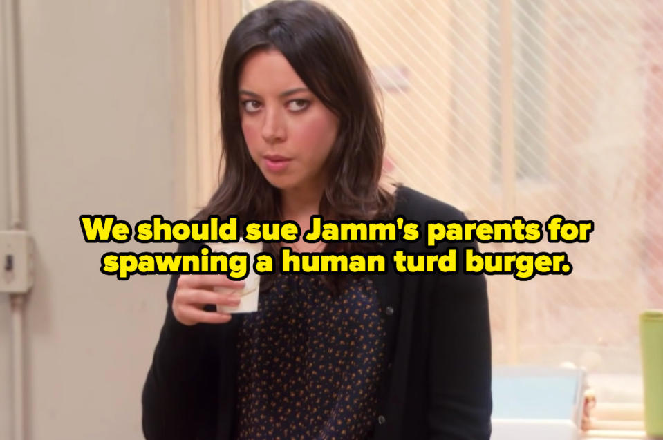 april saying they should all sue Jamm's parents for spawning a human turd burger