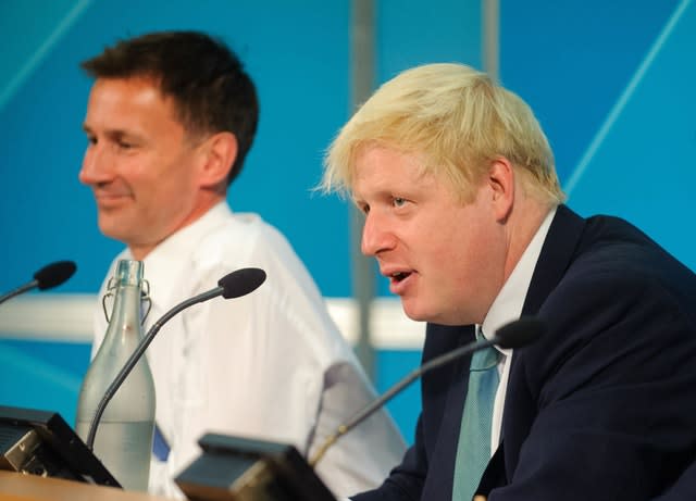 Jeremy Hunt and Boris Johnson