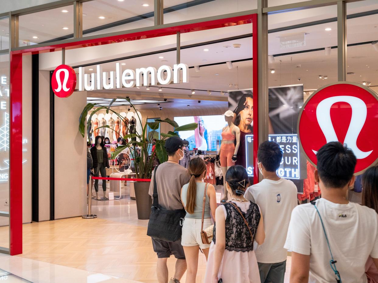 Foot traffic at Lululemon stores increased 11% in February, according to a new report.