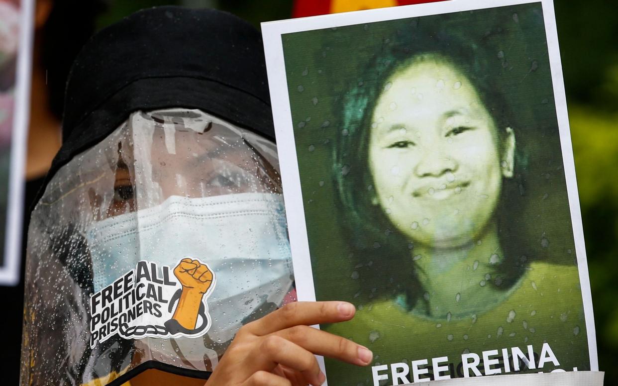 Activists are demanding the release of Reina Mae Nasino - Rolex Dela Pena/EPA-EFE/Shutterstock