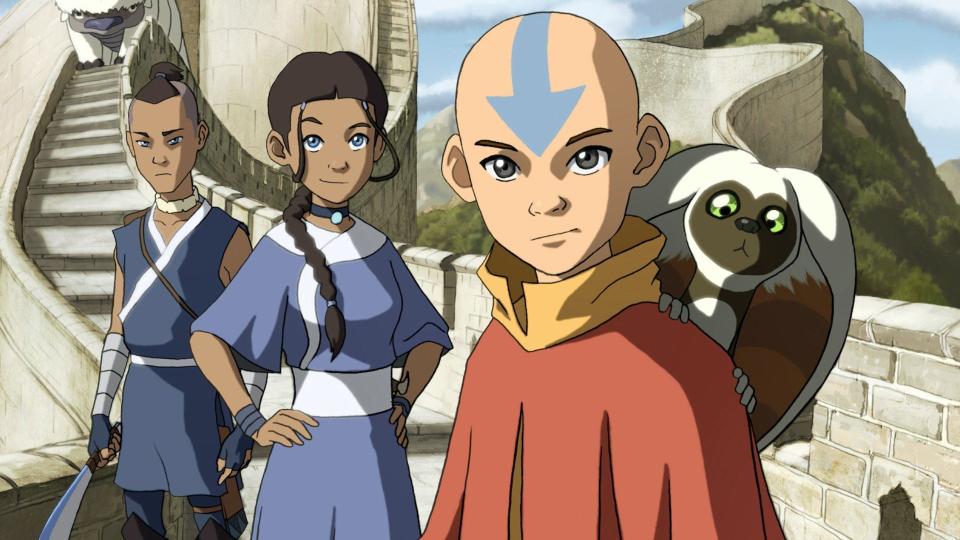 A screenshot from the Avatar: The Last Airbender series finale.