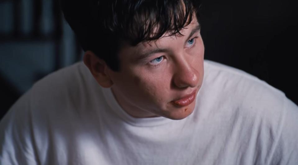 Close-up of Martin in a white shirt in "The Killing of a Sacred Deer"