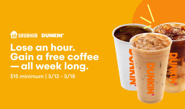 <p>Grubhub/Dunkin'</p>