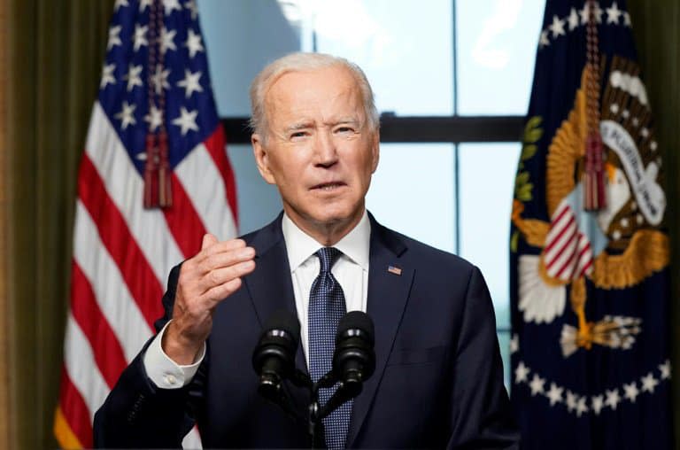 Le président américain Joe Biden, à la Maison Blanche, le 14 avril 2021 - Andrew Harnik © 2019 AFP