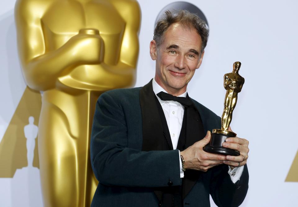 Mark Rylance, winner of the Oscar for Best Supporting Actor for the movie 