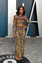 No es Cleopatra, sino Kerry Washington con un conjunto de <em>crop top</em> y falda con estampado de jeroglíficos y pedrería de lo más original firmado por Zuhair Murad. (Foto: George Pimentel / Getty Images)