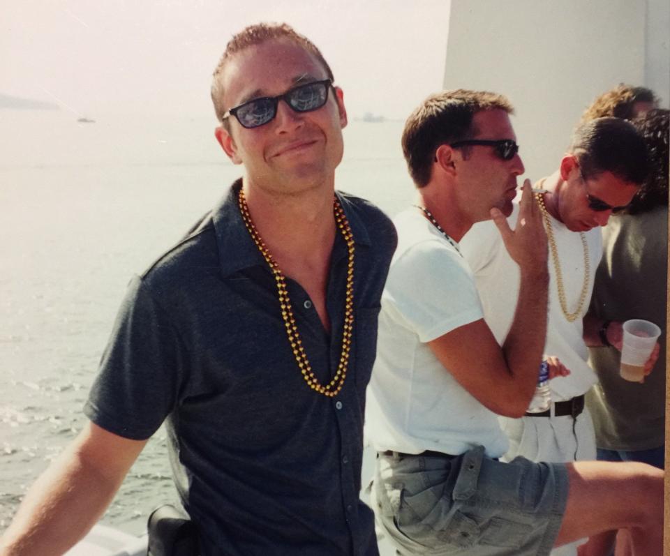 Romu on a cruise in 2001. (Photo: Courtesy of Robbie Romu)