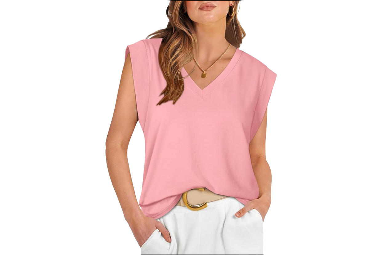 WIHOLL cap sleeve top