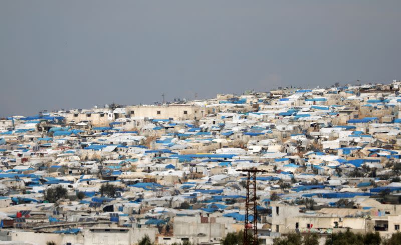 A view of the AAtmah IDP camp, located near the border with Turkey