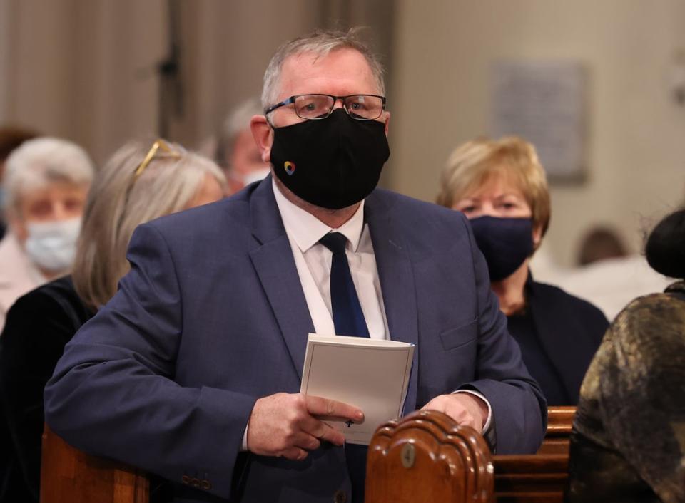 Leader of the UUP, Doug Beattie attending a service to mark the centenary of Northern Ireland at St Patrick’s Cathedral in Armagh (Liam McBurney/PA) (PA Wire)