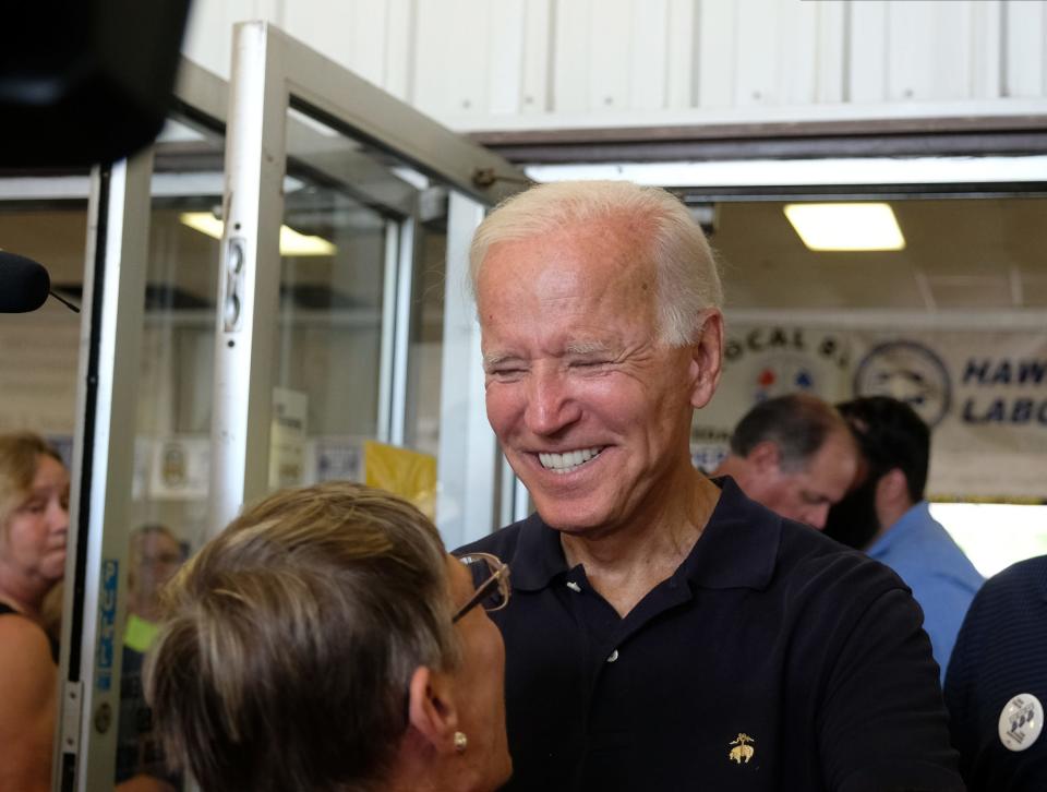 Democratic presidential candidate and former Vice President Joe Biden campaigns on Sept. 2, 2019, in Cedar Rapids, Iowa.