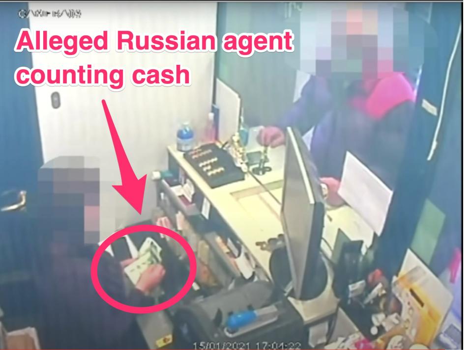 Russia spy cash