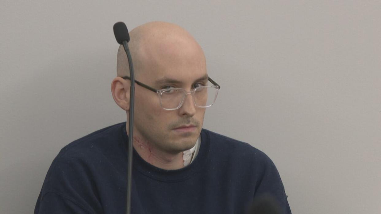 Markus Hicks, 32, is facing more than 150 sexual violence-related charges. He has pleaded not guilty. (CBC - image credit)