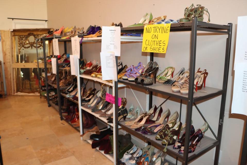 The auction highlighted Alley’s love for high heeled designer shoes. Landon Aldo Paci/MEGA for NY Post
