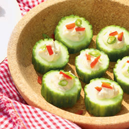 Stuffed Cucumber Cups