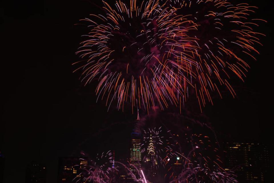 Fireworks at the 2021 “Macy’s Fourth of July Fireworks Spectacular.”