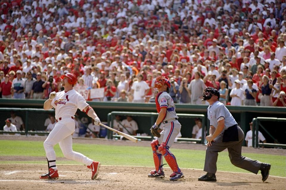 Mark McGwire just missed the cut at No. 11 (583 home runs). (Doug Pensinger/Getty Images)