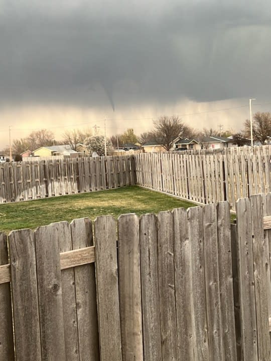 Storm photos from Dale in Garden City Sunday afternoon.