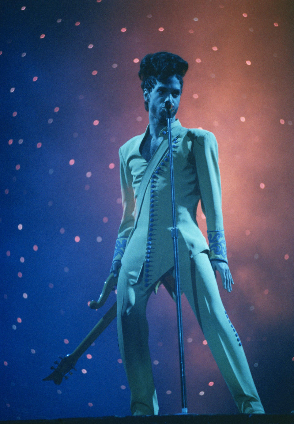 American musician Prince in concert at Earl's Court, London, 15th June 1992. (Photo by Dave Benett/Getty Images)