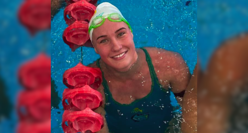 Image of Tilly Kearns in pool at the Australian Institute of Sport.