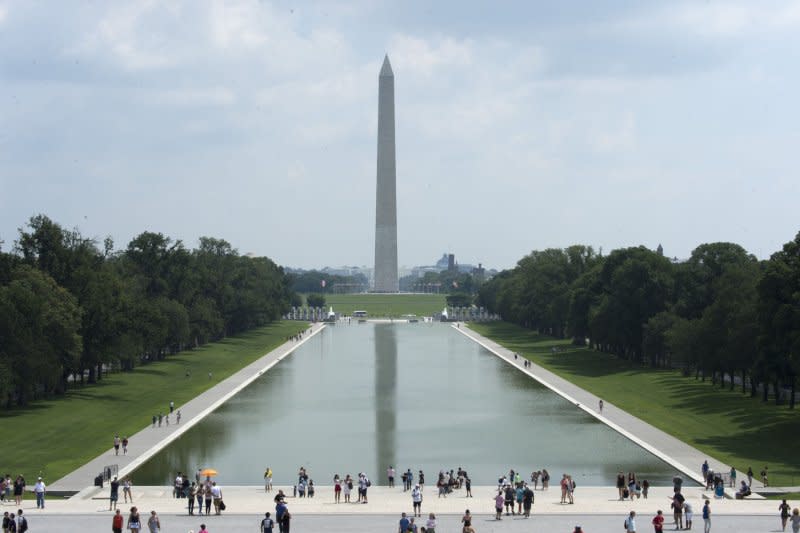 On October 9, 1888, 40 years after construction began, the Washington Monument opens to the public. File Photo by Pat Benic/UPI