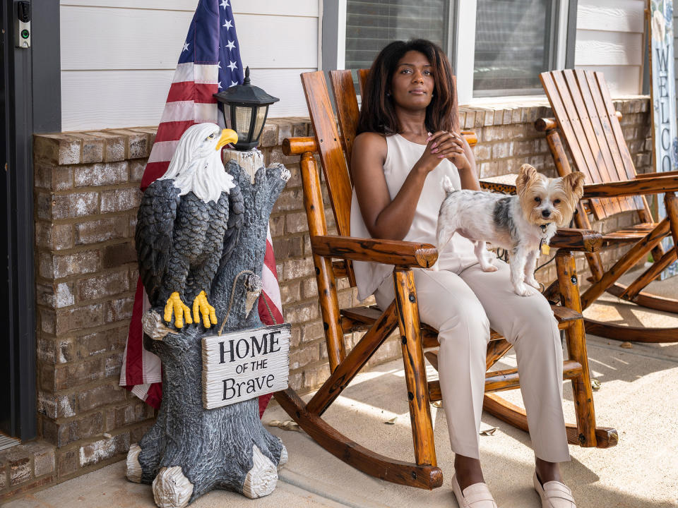 Jennifer Jones poses for a portrait at home in Fairburn, Ga. on Nov. 5.<span class="copyright">Gillian Laub for TIME</span>