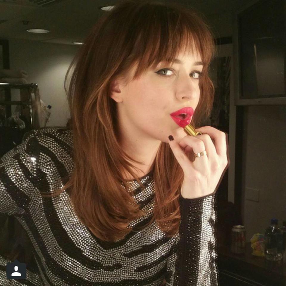 Well this is certainly a welcome surprise! The usually private Dakota Johnson is now giving her fans more intimate glimpses of her personal life, officially joining Instagram on Saturday. The 25-year-old <em>Fifty Shades of Grey</em> star's very first picture is one of her getting her exercise on, going makeup-free and posing with a red punching bag and headphones. "Cuddling," she joked. <strong>PHOTOS: 16 Times We Related to Dakota Johnson Too Well</strong> She also showed off her taste for old school music on Wednesday, sharing a picture of scattered records of Patti Smith, Miles Davis, and Bob Dylan to name a few. "My friends," she wrote. So if you had any doubts that Dakota's a cool girl, you can put that to rest right now. The daughter of Melanie Griffith and Don Johnson has already racked up more than 98,000 followers as of Thursday, but curiously, she's not following anybody back. She did, however, get a warm welcome from celebrity makeup artist Pati Dubroff, who shared these shots of Dakota puckering up for the camera. "Welcome to Instagram @dakotajohnson FINALLY!!!" Dubroff excitedly wrote. Our thoughts exactly. <strong>NEWS: The Iconic 'Fifty Shades of Grey' Scene That Didn't Make the Cut</strong> Check out the video below to see an adorable flashback video of Dakota at the 2000 Academy Awards, when the then 10-year-old charmed ET on the red carpet while accompanying her mother Melanie, and Melanie's then-husband, actor Antonio Banderas.