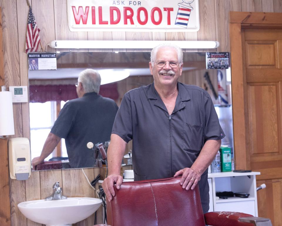 Marvin Harstine has operated Canton South Barbers in Canton Township for more than 50 years. He is retiring June 1.