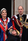 <p>ritain's King Charles III and Britain's Queen Camilla travel in the Gold State Coach, built in 1762, back to Buckingham Palace from Westminster Abbey in central London on May 6, 2023, after their coronations. - The set-piece coronation is the first in Britain in 70 years, and only the second in history to be televised. Charles will be the 40th reigning monarch to be crowned at the central London church since King William I in 1066. (Photo by Oli SCARFF / AFP) (Photo by OLI SCARFF/AFP via Getty Images)</p> 