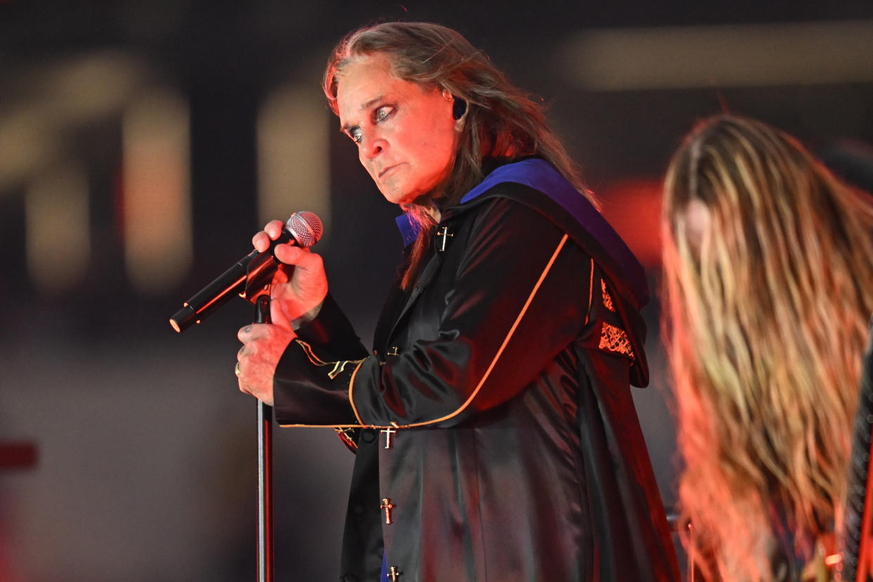 Ozzy Osbourne performs at the NFL Kickoff on Sept. 8, 2022, the last time he was onstage. (Photo: AP/John McCoy)