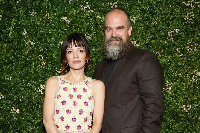 Lily Allen and her husband David Harbour