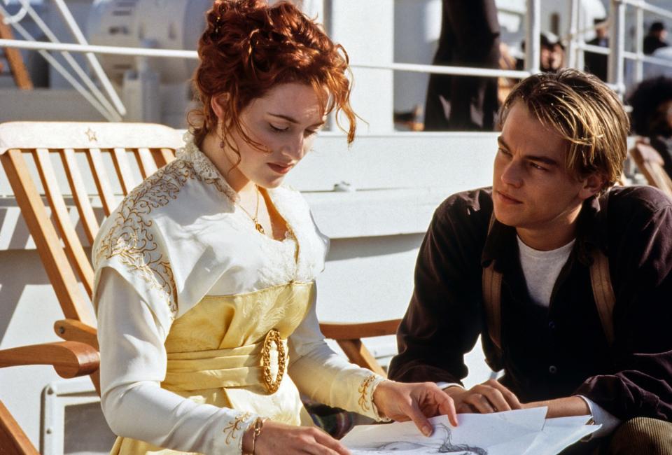 TITANIC, from left: Kate Winslet, Leonardo DiCaprio, 1997. ph: Merie W. Wallace / TM and Copyright © 20th Century Fox Film Corp. All rights reserved. Courtesy: Everett Collection.