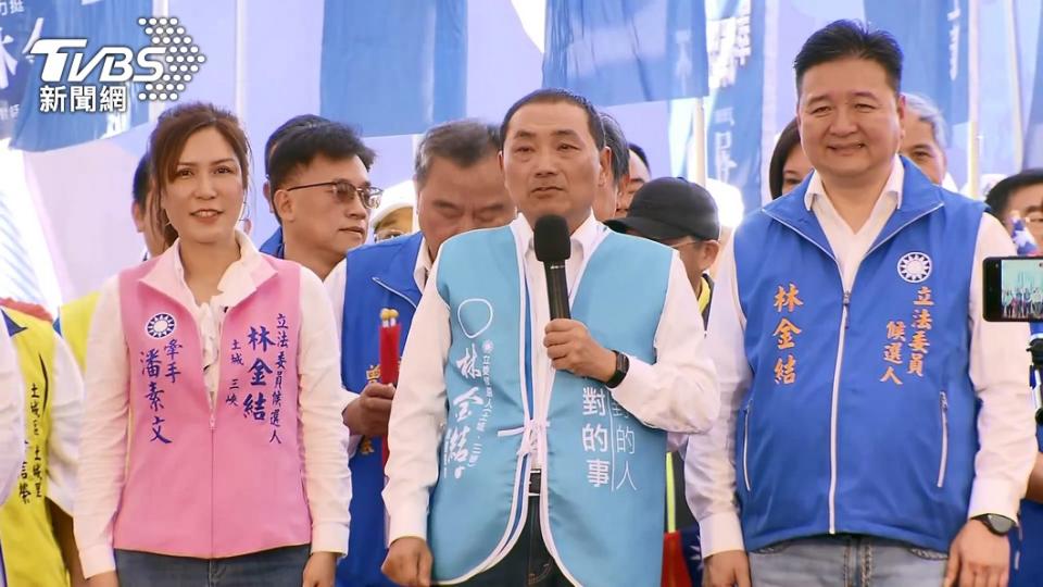 國民黨總統參選人侯友宜。（圖／TVBS）